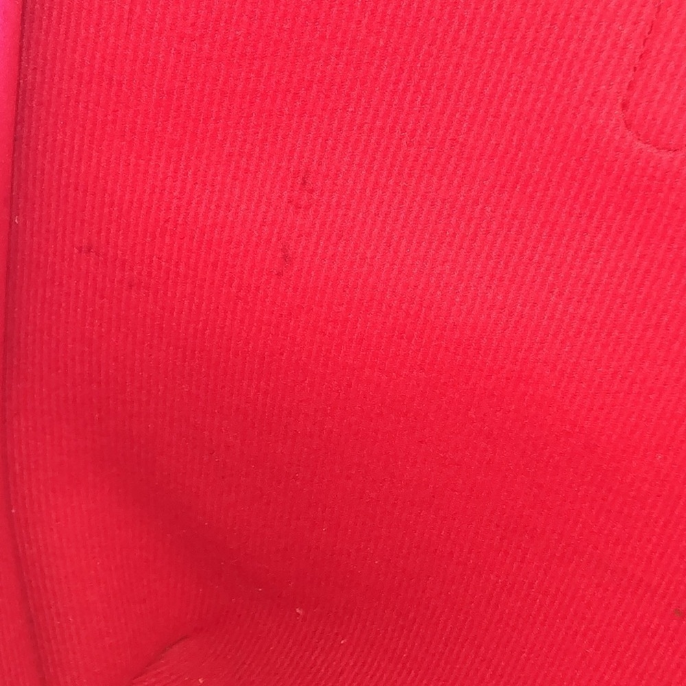 Huge Red Faux Leather Boho Classic Shoulder Bag Tote Bag - Picture 11 of 13